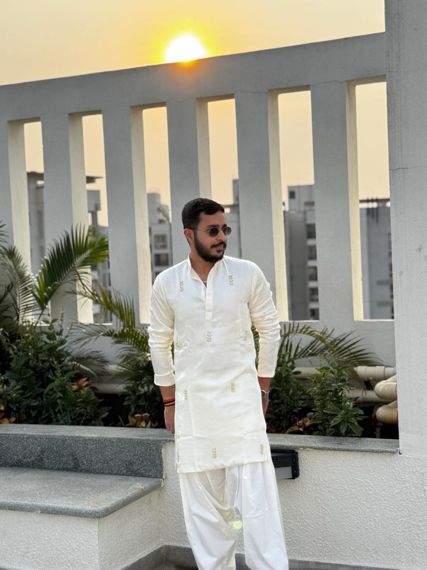 Ivory Short Kurta