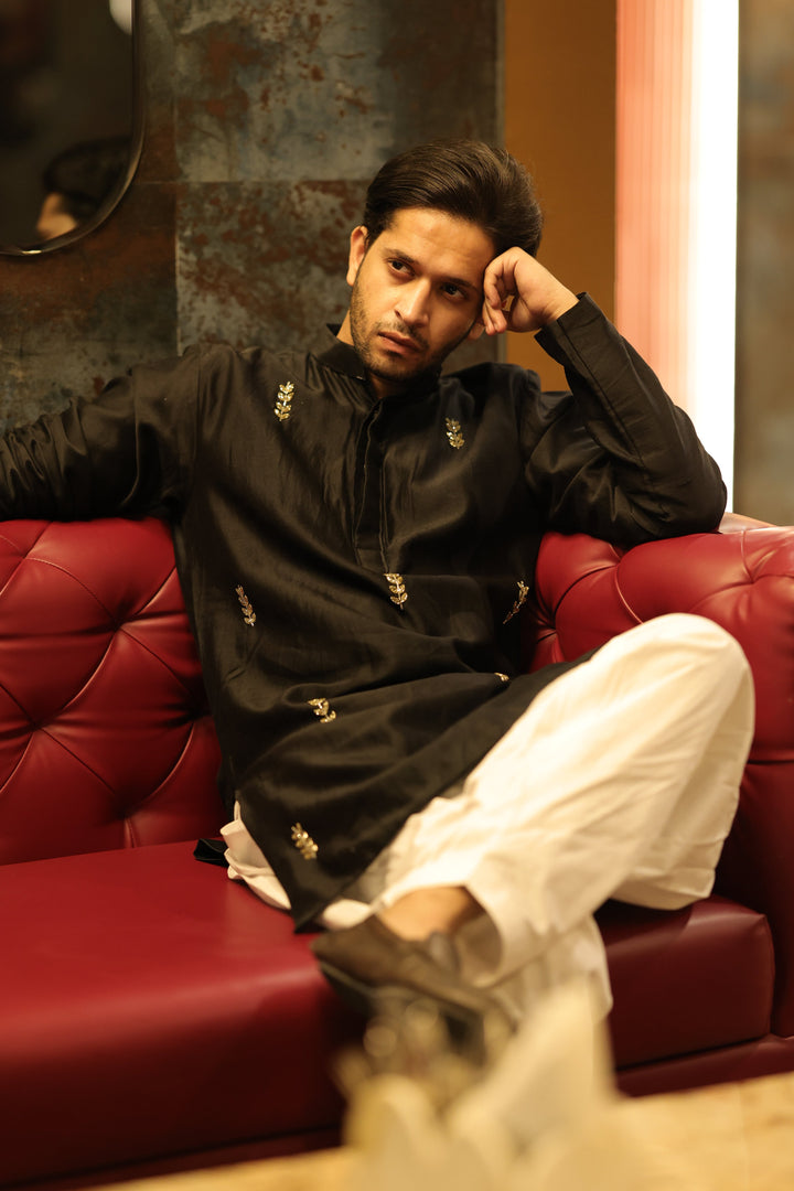 Black Short Kurta