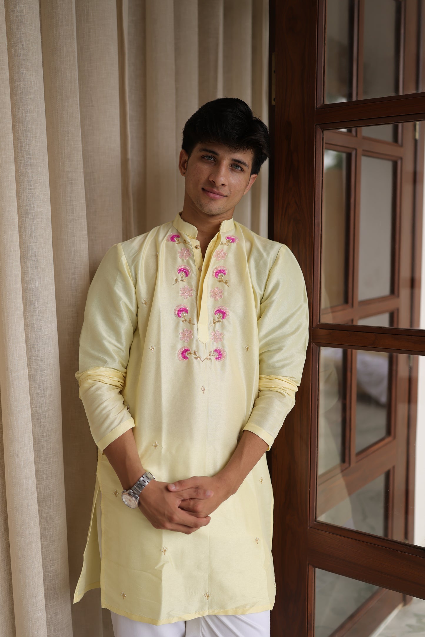 Butter Gulab Kurta