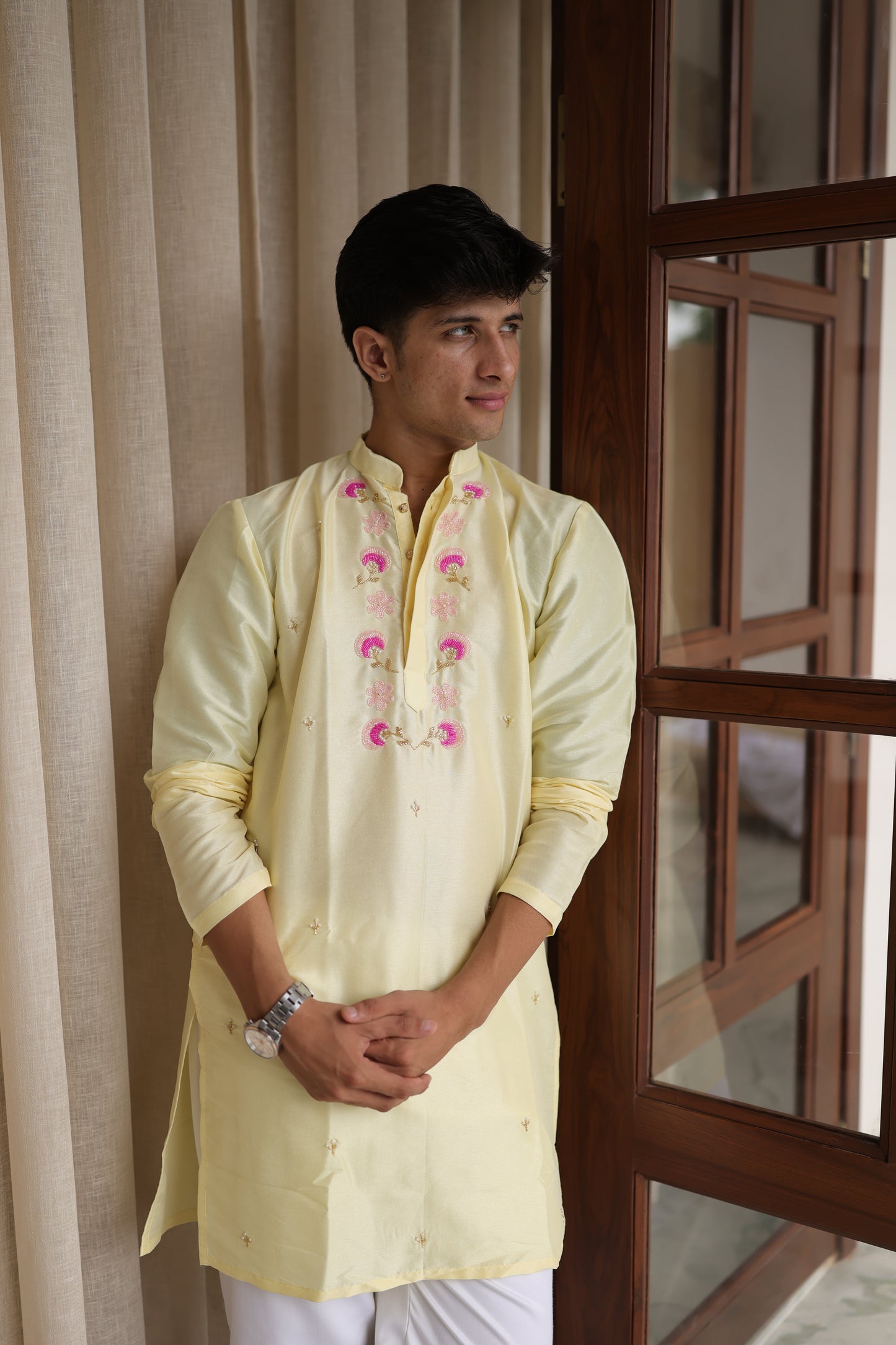 Butter Gulab Kurta