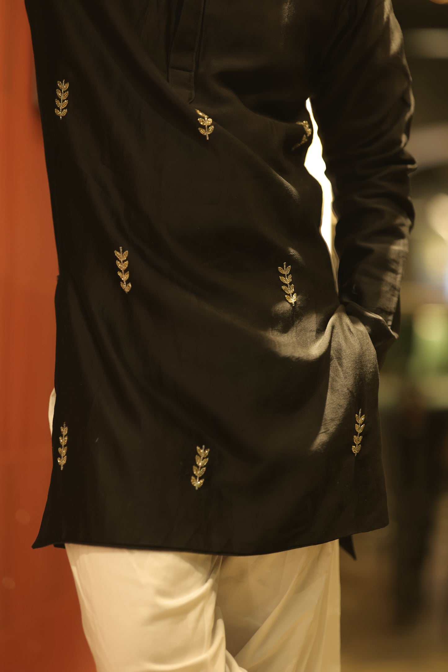 Black Short Kurta