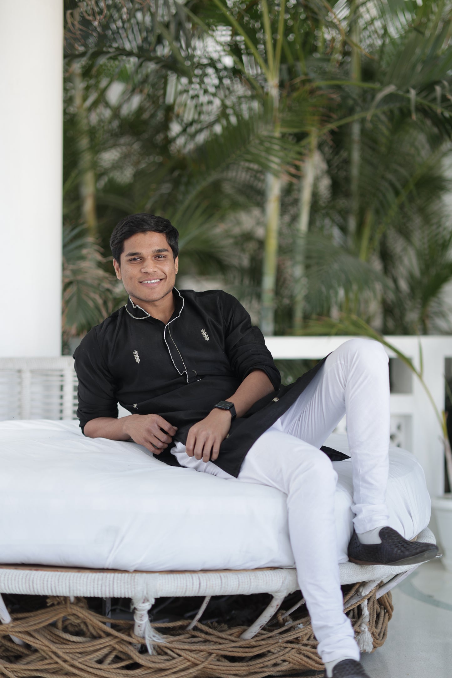 Black Short Kurta