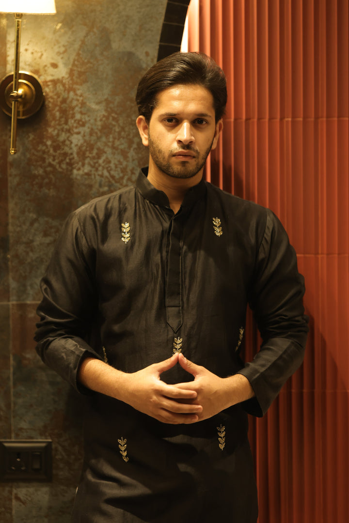Black Short Kurta