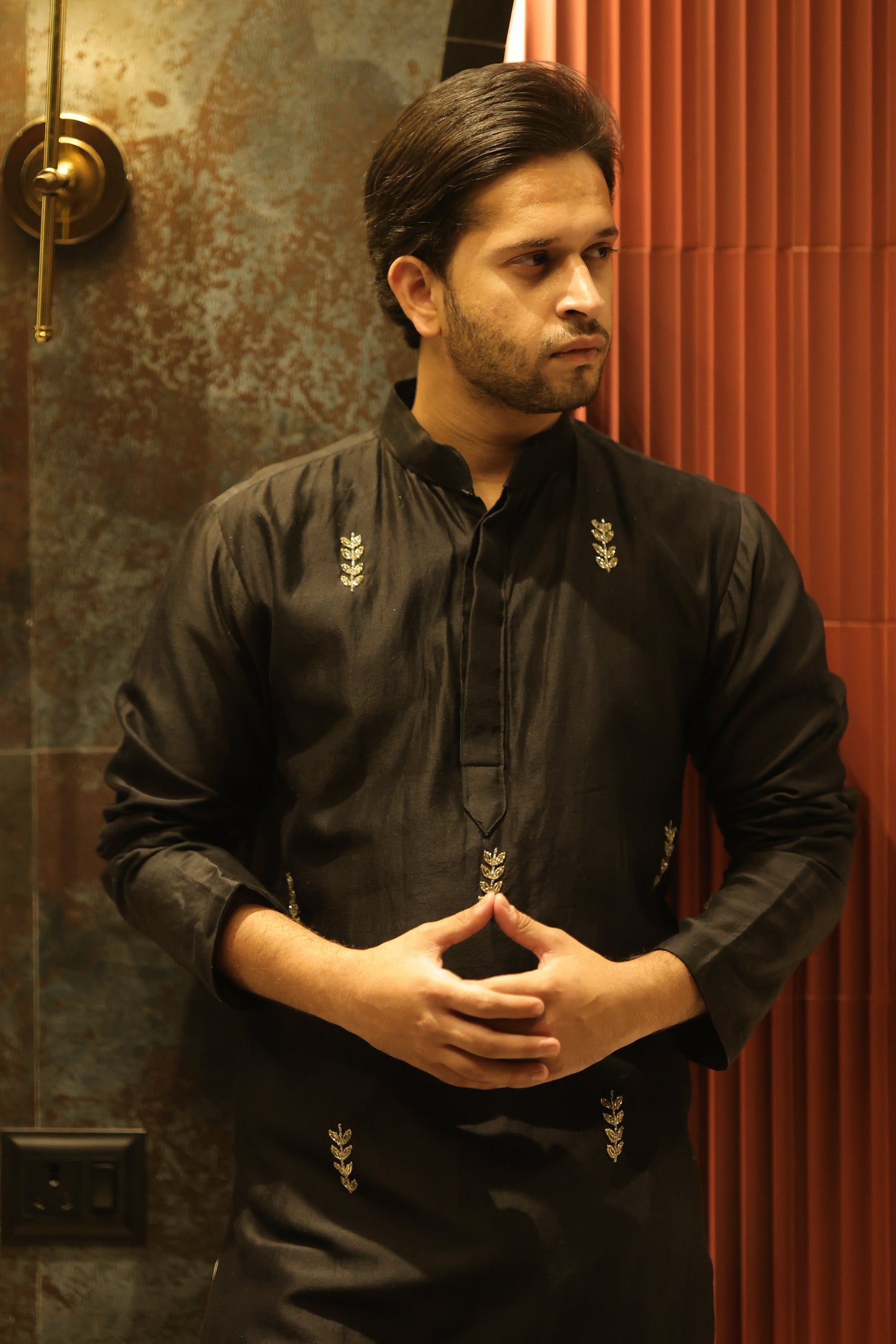 Black Short Kurta