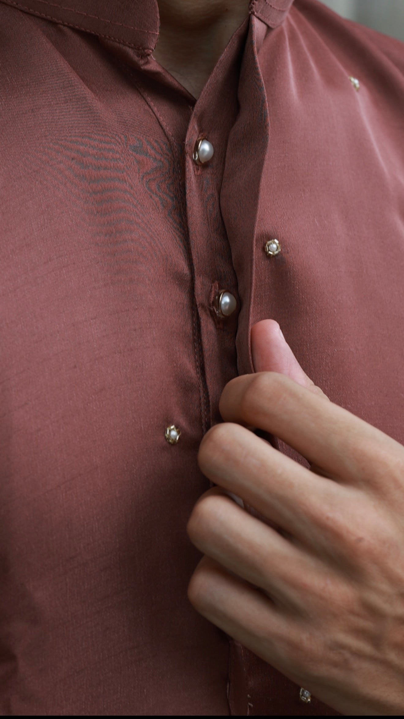 Mocha Brown Dew Kurta
