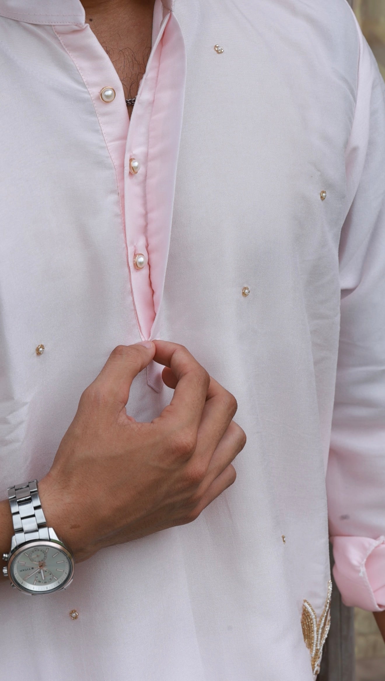 Blush Pink Dew Kurta