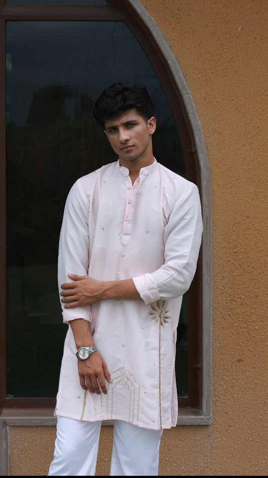 Blush Pink Dew Kurta