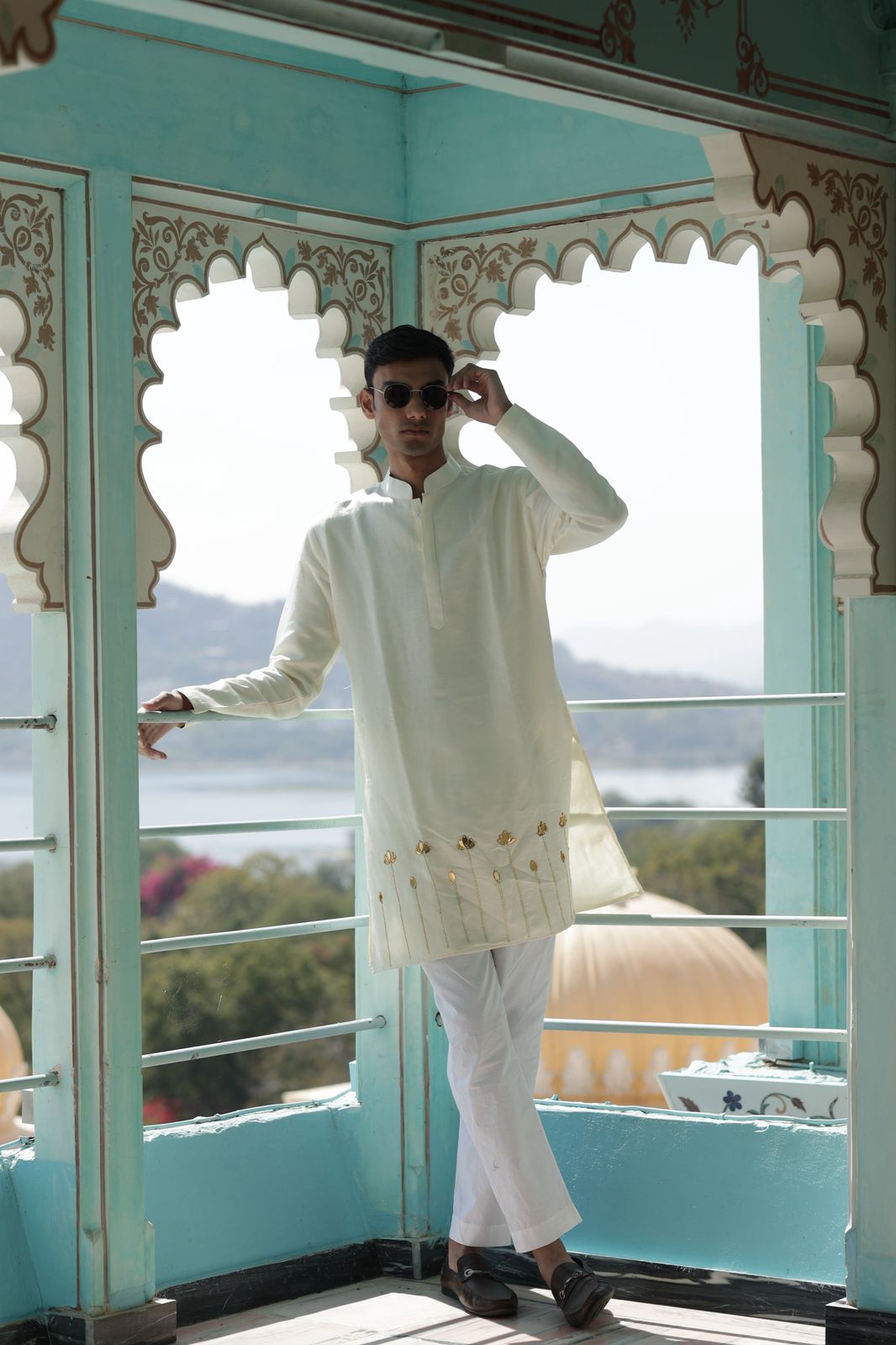 Ivory Lotus Kurta