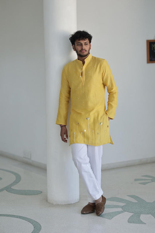 Yellow Lotus Kurta